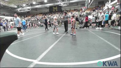 52 lbs Quarterfinal - Griffyn Moyer, Del City Little League Wrestling vs Easton Rodriques, D3 Wrestling Cluib