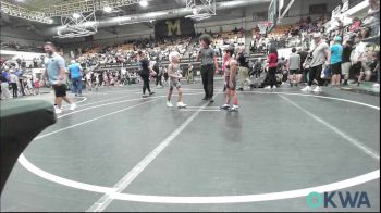 52 lbs Quarterfinal - Griffyn Moyer, Del City Little League Wrestling vs Easton Rodriques, D3 Wrestling Cluib
