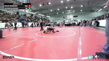 75 lbs Rr Rnd 3 - Khloe Weisinger, Wyandotte Youth Wrestling vs Allyson Bloxham, Salina Wrestling Club