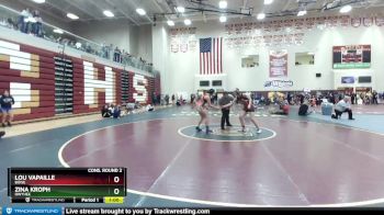 138 lbs Cons. Round 2 - Lou Vapaille, Boise vs Zina Kroph, Owyhee