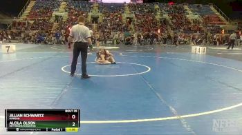 110 lbs Champ. Round 1 - Alcila Olson, Hettinger/Scranton vs Jillian Schwartz, Mandan