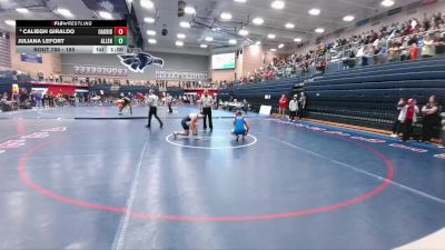 185 lbs Cons. Round 3 - Caliegh Giraldo, Conroe Oak Ridge vs Juliana Lefort, Allen