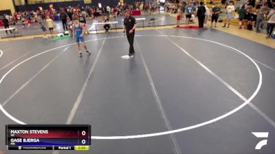 120 lbs Cons. Round 5 - Maxton Stevens, WI vs Gage Bjerga, MN