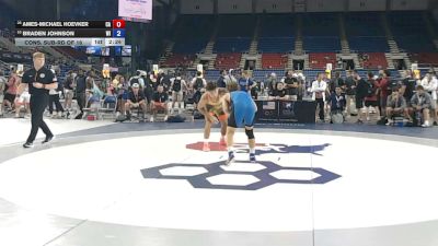 138 lbs Cons. Sub-rd Of 16 - Ames-Michael Hoevker, California vs Braden Johnson, Wisconsin