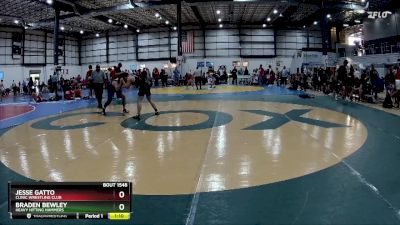 138 lbs Semifinal - Jesse Gatto, Clinic Wrestling Club vs Braden Bewley, Heavy Hitting Hammers