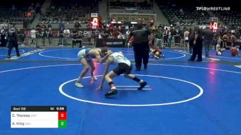 100 lbs Consolation - Carson Thomas, Spatola Wrestling vs Aiden King, Disabato WC