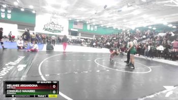 160 lbs Cons. Round 3 - Consuelo Navarro, Monrovia vs Melanee Argandona, Oak Hills