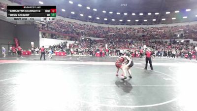 172 lbs Champ. Round 1 - Bryn Schmidt, Aviators Wrestling vs Emmalynn Stankevitz, Oconto Falls/Abrams Youth Wrestling