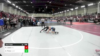 95 lbs Semifinal - Andres 'Rambo' Lopez, Valley Bad Boys vs Aiden Pintor, Alamosa