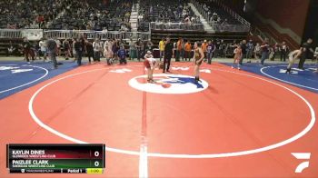 102 lbs 2nd Place Match - Kaylin Dines, Glenrock Wrestling Club vs Paizlee Clark, Sheridan Wrestling Club