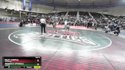 1A West 150 lbs Quarterfinal - Federico Apodaca, Wapato vs Riley Corpuz, Toppenish