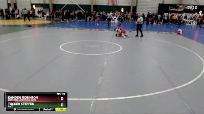 90 lbs Round 3 - Kamden Robinson, Elm Creek Wrestling Club vs Tucker Steffen, GACC