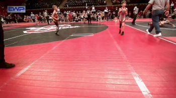 58 lbs Consolation - Timmy McCall, Fort Gibson Youth Wrestling vs Jack Arias, Owasso Takedown Club