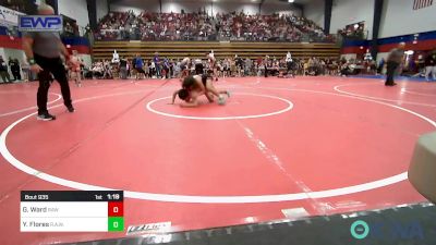 106 lbs Round Of 16 - Gabriel Ward, Raw Wrestling Club vs Yareli Flores, R.A.W.