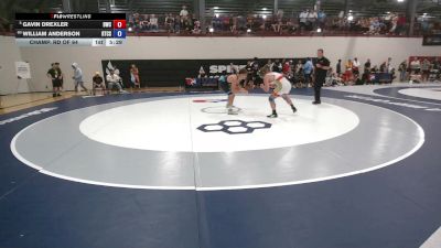 70 kg Champ. Rd Of 64 - Gavin Drexler, Bison Wrestling Club vs William Anderson, Regional Training Center South