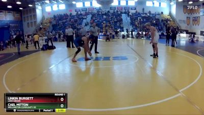 157 Blue Round 1 - Linkin Burgett, Lake Gibson vs Cael Mitton, Wellington Community Hs