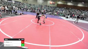 82 lbs Quarterfinal - Caleb Olson, Anderson Attack WC vs Blake Bevers, Gold Rush Wrestling