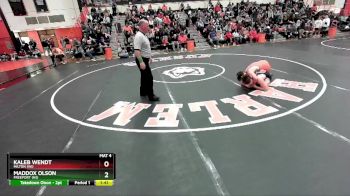 150 lbs Cons. Round 2 - Maddox Olson, FREEPORT (HS) vs Kaleb Wendt, MILTON (WI)