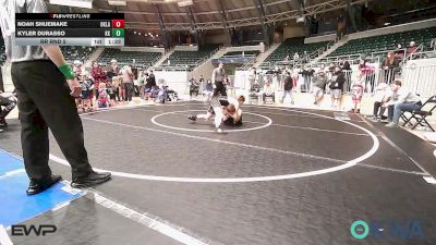 120 lbs Rr Rnd 5 - Noah Shuemake, Oklahoma Strong-Blue 9U vs Kyler Durasso, Keystone Kids Wrestling Club