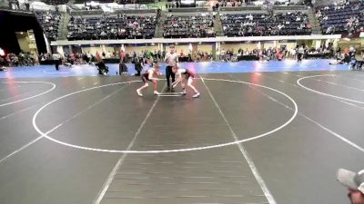 5th - 6th grade - 117 Champ. Round 1 - Evan Staples, Ankeny Wrestling Club vs Carter McAfee, Iowa