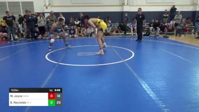 153 lbs Round 1 - Matthew Joyce, Dark Horse WC MI vs Benjamin Reynolds, PA Titan Wrestling