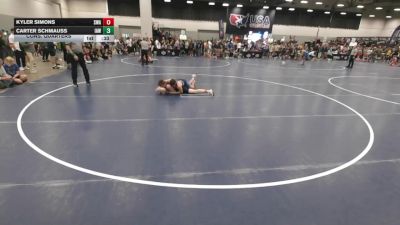 138 lbs Cons. Quarters - Carter Schmauss, Immortal Athletics WC vs Kyler Simons, Sebolt Wrestling Academy