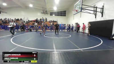 106 lbs Champ. Round 3 - Diego Barajas, St. Francis vs Joseph Gonzales, North