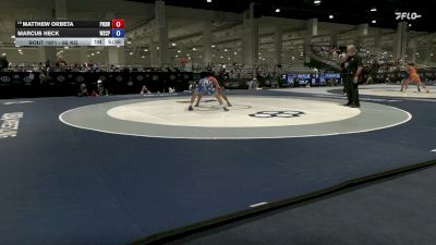 65 kg Cons. Rd Of 64 - Matthew Orbeta, Poway High School Wrestling vs Marcus Heck, Wyoming Seminary College Preparatory High School Wrestling