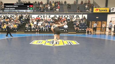 285 lbs Quarterfinal - Caleb Groff, Quincy vs Jonovan Smith, Maryville