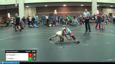 91 lbs Round 2 (6 Team) - Bryson Chappell, Untouchables vs Cade Riddle, Steel Valley