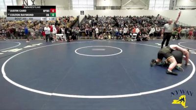 190 lbs Champ. Round 1 - Justin Card, Whitney Point Youth Wrestling Club vs Colton Raymond, Club Not Listed