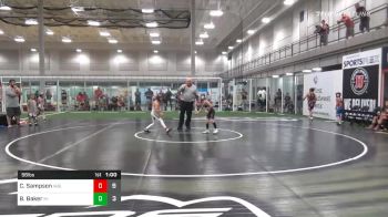 56 lbs Prelims - Cooper Sampson, Iowa Blue vs Braxton Baker, Michigan