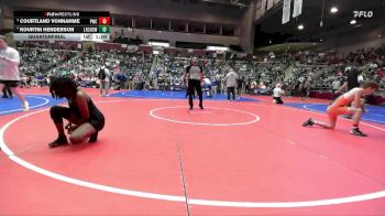 138 lbs Quarterfinal - Courtland Vonnahme, Paris Wrestling Club vs Kourtni Henderson, Little Rock Central High School Wrestling