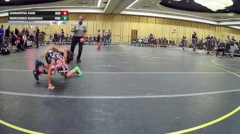 58 lbs Final - Samantha Ham, Nebraska Wr Ac vs Mercedes Banegas, Poway Elite