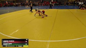 80 lbs Semis (4 Team) - Ehann Faris, Minneota vs Jaxson Mareck, Rocori