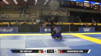 Brandon Michael Webb vs Cody James Casey 2025 Pan Jiu Jitsu IBJJF Championship