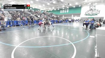 120 lbs Champ. Round 2 - Tyler Hiraoka, JW North vs Jack Hood, Granite Hills