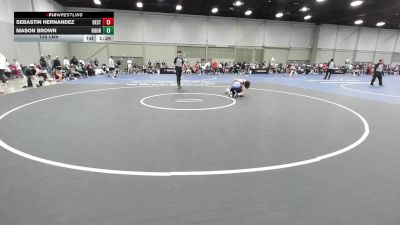 125 lbs Rr Rnd 2 - Sebastin Hernandez, Best Trained 14U vs Mason Brown, Roundtree 14U