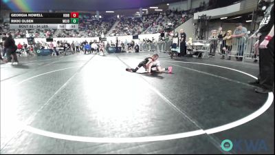 54 lbs Consi Of 8 #2 - Georgia Howell, Henryetta Knights Wrestling Club vs Rikki Olsen, Mojo Grappling Academy