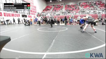 155 lbs Rr Rnd 1 - Jaxon Colvin, Midwest City Bombers Youth Wrestling Club vs Chase Geymann, Noble Takedown Club