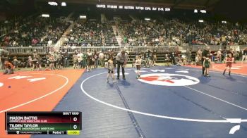 56 lbs Cons. Round 3 - Tilden Taylor, Wyoming Underground Wrestling vs Mason Battig, Cowboy Kids Wrestling Club