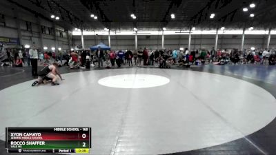 165 lbs Cons. Round 2 - Xyon Camayo, Jerome Middle School vs Rocco Shaffer, Vale MS