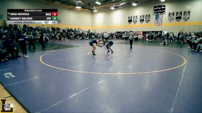120 lbs Cons. Round 2 - Jada Nichols, McCluer North vs Aubrey Melber, St. Pius X (Festus)