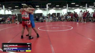 250 lbs Placement Matches (8 Team) - Wyatt MacMillan, Arkansas vs Sawyer Schendel, Minnesota Red