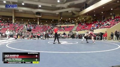 96 lbs Quarterfinal - Jace Sharples, Ogden`s Outlaws vs Joseph Peterson, WR - Topeka Blue Thunder