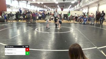 46 lbs Consolation - Crosby Cannon, Woodstock Wrestling Club vs Brooks Newton, Teknique Wrestling