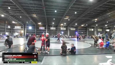 65 lbs Round 3 - Kharter Lee, Aspire Higher USA Wrestling Club vs Dawson Willford, Grindhouse WC