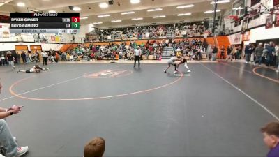 120 lbs Round 2 - Ryker Sayler, Thermopolis Middle School vs Boyd Ramirez, Lander Middle School