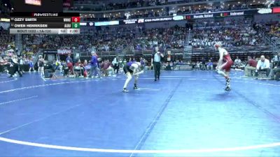 1A-120 lbs Champ. Round 1 - Owen Henriksen, Alburnett vs Ozzy Smith, West Hancock, Britt