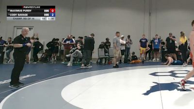 92 kg Champ. Rd Of 16 - Maximus Purdy, Big Game Wrestling Club vs Cody Savage, Ranger 47 Wrestling Club